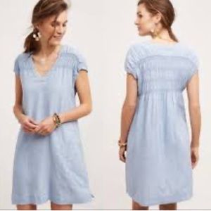 Anthropologie Light Blue Dress